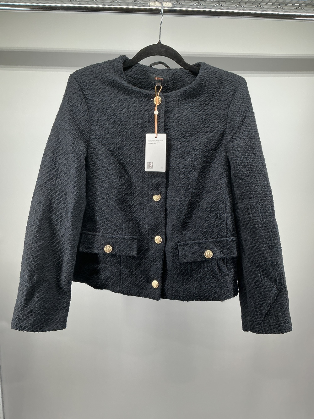 Tweed Collarless Jacket
